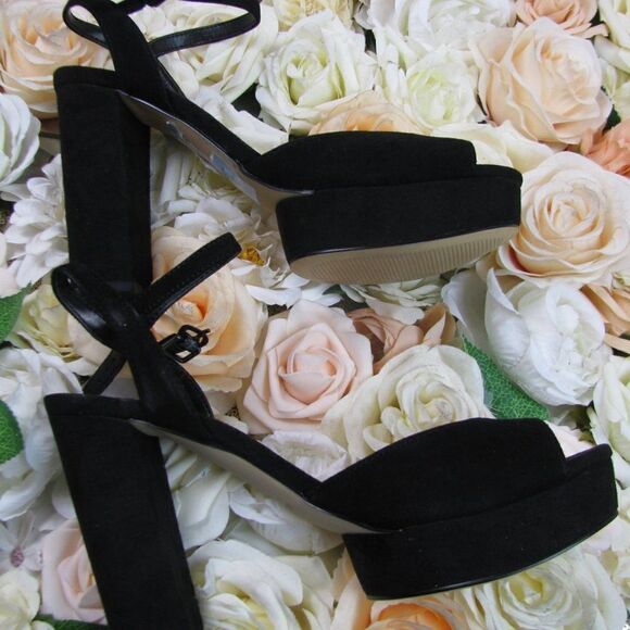 NIB Nine West suede platform heels 7 - Picture 10 of 12